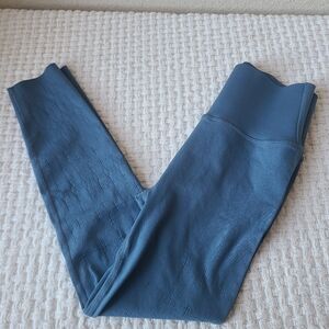 Fabletics SculptKnit Blue Activewear Leggings Women's Size S